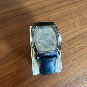 Fossil Black and Silver Men's Watch